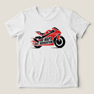 Red Black Sport Motorcycle  Tri-Blend Shirt