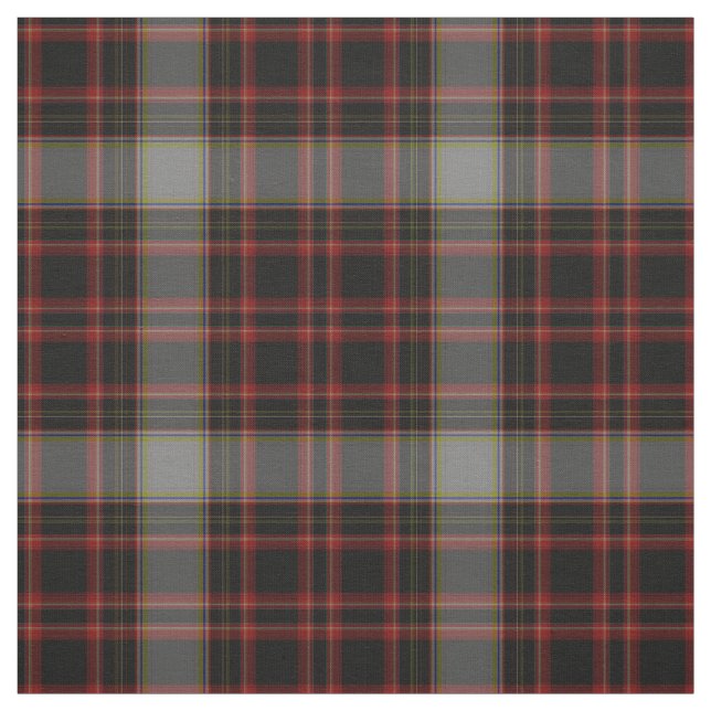 Red Black Taupe Gray Tartan Kariert Stoff (Muster)