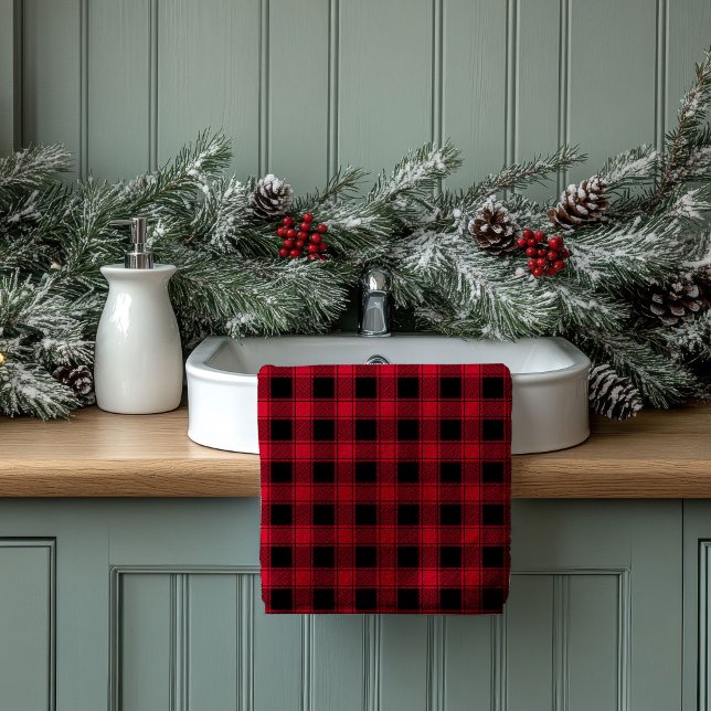 Red Black Towel Set Classic Gift for New Beginning (Red Black Towel Set Classic Gift for New Beginnings)