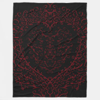 Red Black Wedding Gothic Herz Schönes Elegantes