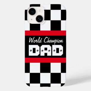 Red Black World Champion Papa i iPhone Case