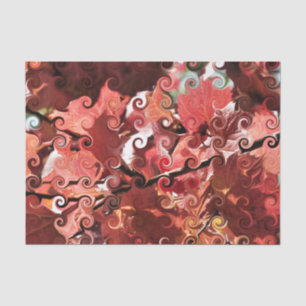 RED-BLÄTTER SEIDENPAPIER