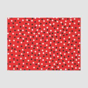 Red BLK & Wht 10" X 15" Gewebepapier Seidenpapier