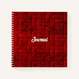 Red Blocks Journal Notebook Notizbuch