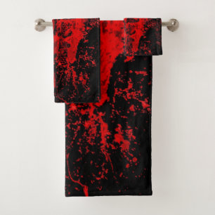 Red Bloody Celtic Cross Badhandtuch Set