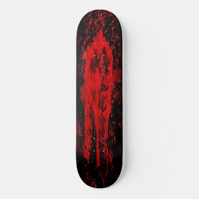Red Bloody Celtic Cross Skateboard (Vorderseite)