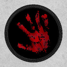 Red Bloody Hand Print