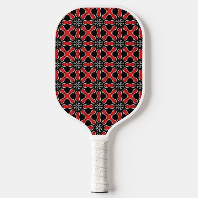Red Blooms Pickleball Schläger (Vorderseite)