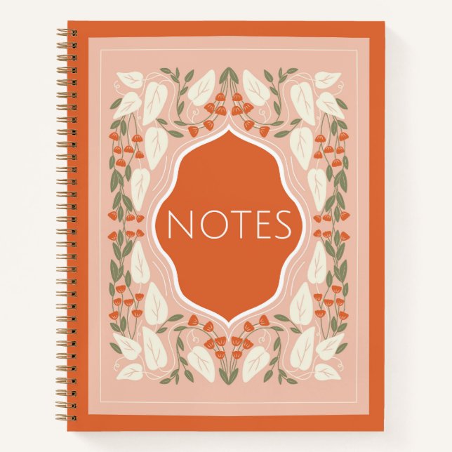 Red Blossom Notizbuch (Vorderseite)