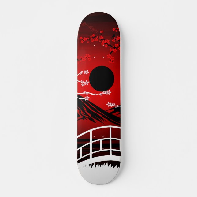 Red Blossom  Skateboard (Vorne)