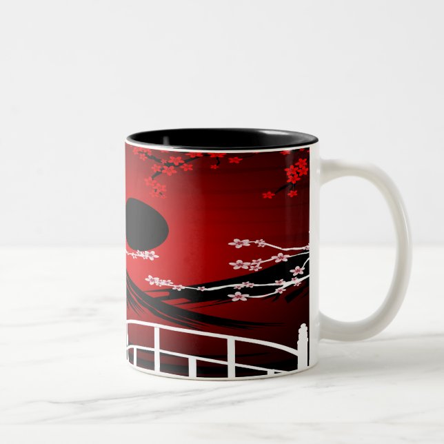 Red Blossom Zweifarbige Tasse (Rechts)