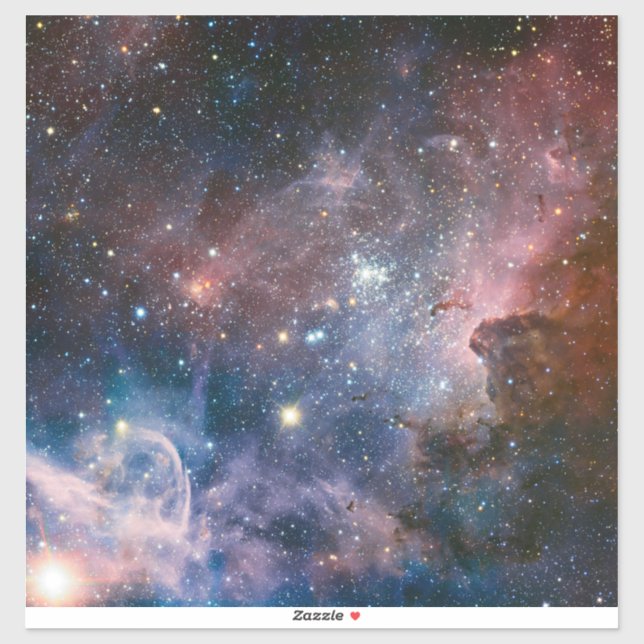 Red & Blue Carina Nebula Hubble Telescope Aufkleber (Blatt)