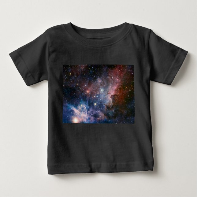Red & Blue Carina Nebula Hubble Telescope Baby T-shirt (Vorderseite)