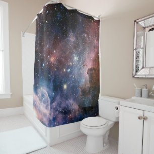 Red & Blue Carina Nebula Hubble Telescope Duschvorhang
