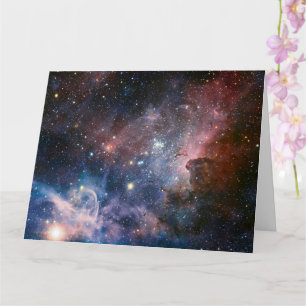Red & Blue Carina Nebula Hubble Telescope Karte