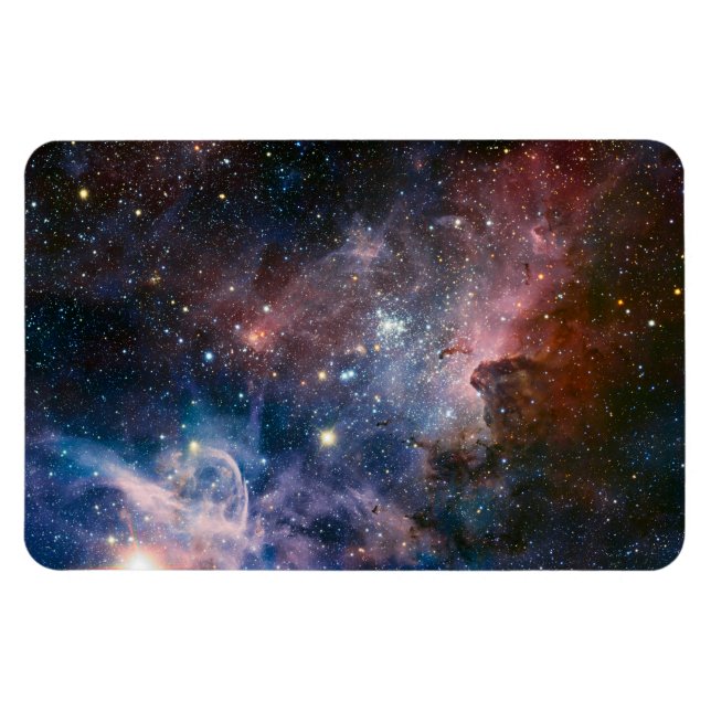 Red & Blue Carina Nebula Hubble Telescope Magnet (Horizontal)