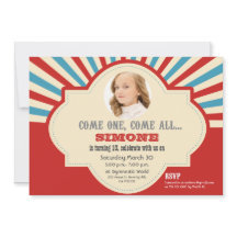 Red Blue Circus Thema 10. Geburtstag