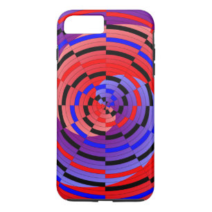 Red & Blue Counter Spiral von Kenneth Yoncich Case-Mate iPhone Hülle