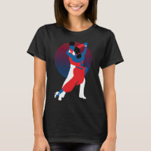 Red & Blue Dancing Silhouette - Tango-Tänzer