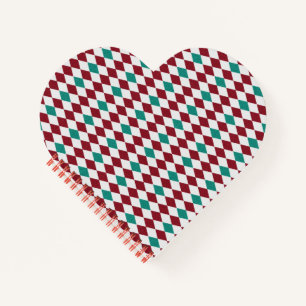 Red & Blue Diamond Glitzer Notizbuch