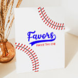 Red Blue Gastgeschenke Table Baseball Sports Sockelschild<br><div class="desc">Dies ist ein Baseball Sports Red Blue Gastgeschenks Table Sign!</div>