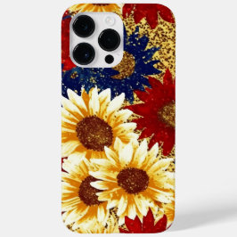 RED BLUE GOLD GLITZER SEHEN AMERIKANISCHE SONNENBL Case-Mate iPhone 14 PRO MAX HÜLLE