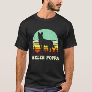Red Blue Heeler Poppa Australian Cattle Dog Vater T-Shirt