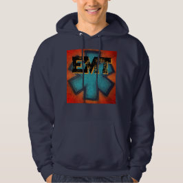Red/Blue Men-EMT-Kapuze Hoodie