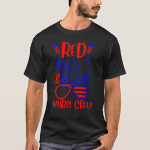 Red Blue Nurse Crew Sonnenbrille 4. Juli 2010 T-Shirt