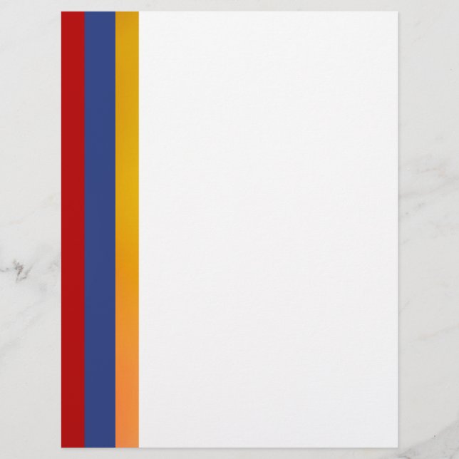 Red Blue Orange Letterhead (Vorderseite)