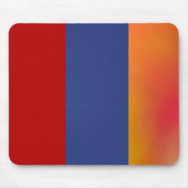 Red Blue Orange Mouse Pad Mousepad (Vorne)