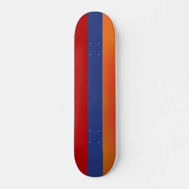 Red Blue Orange Skateboard (Vorne)