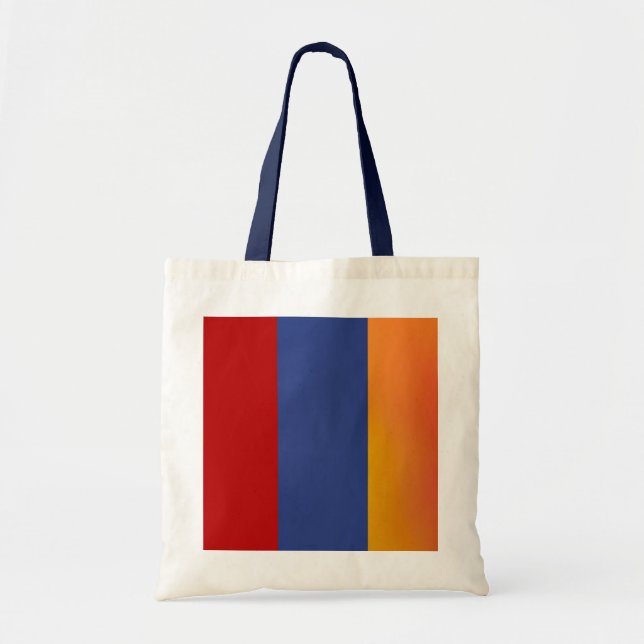 Red Blue Orange Tote Bag Tragetasche (Vorne)