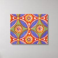 Red Blue Rustic farbenfroher Kreis Ägypten Kunstmu