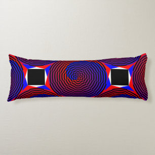 Red & Blue Spiral von Kenneth Yoncich Seitenschläferkissen