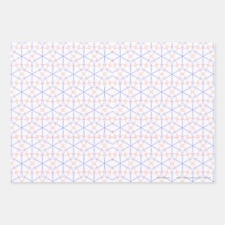 Red Blue Tulip Buds Geschenkpapier Set