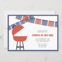 Red Blue & White Party Fringe 4. Juli Barbecue