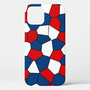 Red Blue White Pattern Case-Mate iPhone Hülle