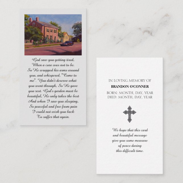 Red Blue Yellow Green Hugs and Love Visitenkarte (Vorne/Hinten)