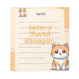 Red Blue Yellow Playful Kids Personalized Notepad Notizblock