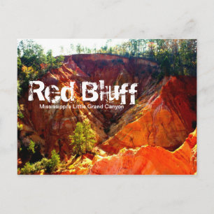 Red Bluff - Morgantown, MS Postkarte