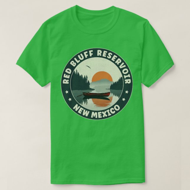 Red Bluff Reservoir New Mexico Sunset T-Shirt (Design vorne)