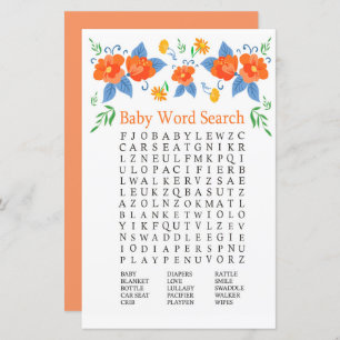 Red Blume Baby Shooter Word Search Game