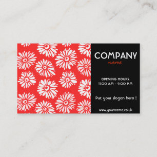 Red Blume Business Card Visitenkarte