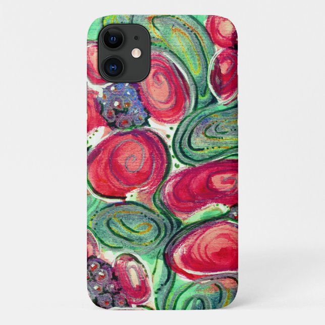 Red Blume Fantasy Case-Mate iPhone Hülle (Rückseite)