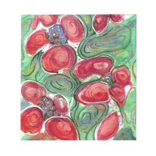 Red Blume Fantasy Notizblock