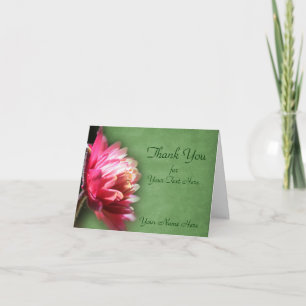 Red Blume in Sunlight Nature Vielen Dank Dankeskarte