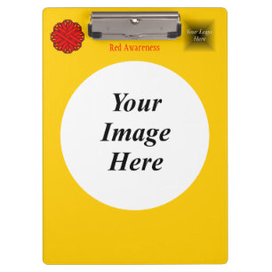 Red Blume Ribbon Template von Kenneth Yoncich Klemmbrett