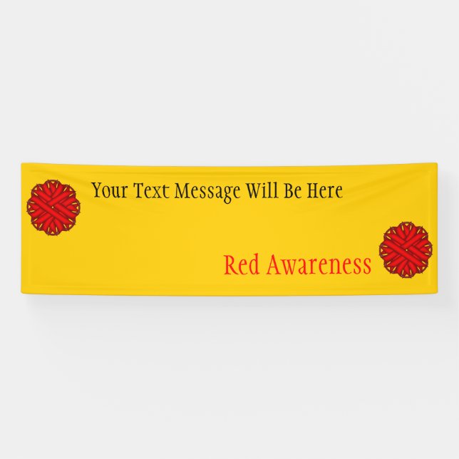 Red Blume Ribbon von Kenneth Yoncich Banner (Horizontal)