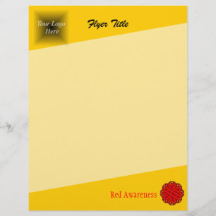 Red Blume Ribbon von Kenneth Yoncich Flyer